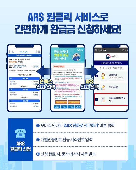 인적용역 소득자 환급금 국세청이 찾아드립니다!